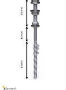 REN-900184: Solar Fastener for steel substructure 150mm/50mm