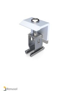 REN-420081: Renusol End Clamp+ 30 - 50mm Silver