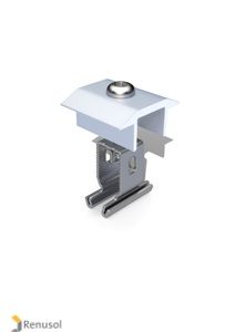 REN-420080 : Renusol Middle Clamp+ 30 - 50mm Silver
