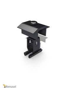 REN-420082B  : Renusol Middle Clamp+  30 - 50mm Black