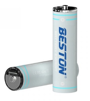 BESTON  1.5V AA  2000mWh  Lithium Ion rechargeable batteries with built in usb charger : Pack of 4 . FREE DELIVERY. - Image 2