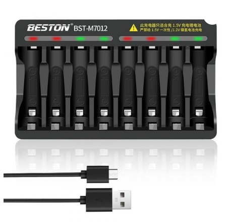 BESTON LITHIUM LI-ION BATTERY CHARGER FOR AA/AAA BATTERIES .