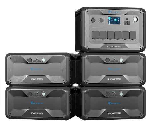 Bluetti AC300 3kW  portable power station with  1 X B300 3.072kWh LiFePO4 battery module and PV350 solar panel - Image 10