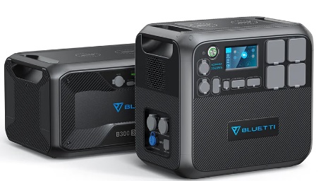 Bluetti AC200MAX 2.2kW  2.048kWh portable power station with 1 x 3.072kWh B300 battery module