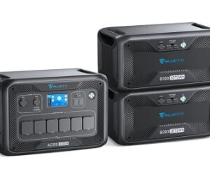 Bluetti AC300 3kW  portable power station with  2 X B300 3.072kWh LiFePO4 battery modules