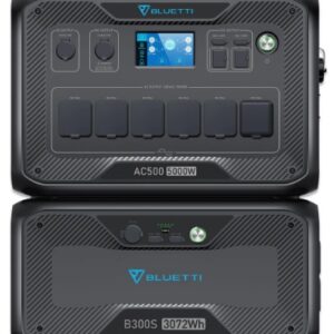 Bluetti AC500 Power Station and  1 x B300S 3.072kWh expansion battery .