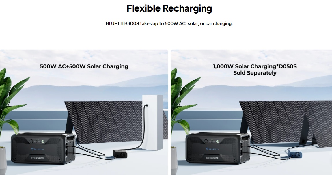 Bluetti B300S 3.072kWh expansion battery for AC500 Bluetti inverter . - Image 6