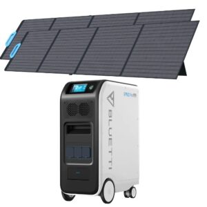 BLUETTI EP500Pro   3000W 5,1kWh Power Station with 2 x PV 200W solar panels .