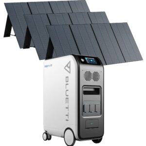 BLUETTI EP500Pro 3000W 5,1kWh Power Station with 3 x PV 350W solar panels.